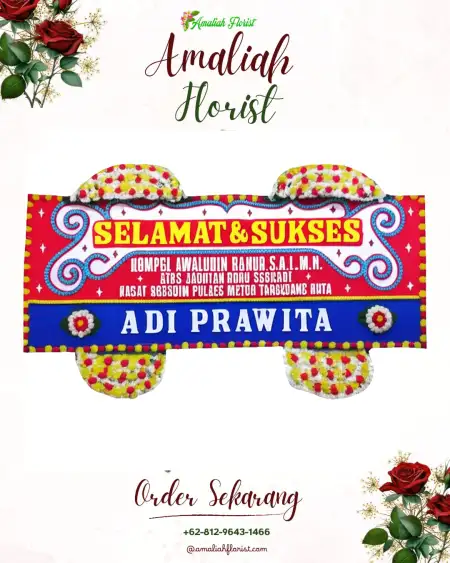 Papan Bunga Ucapan Selamat Platar