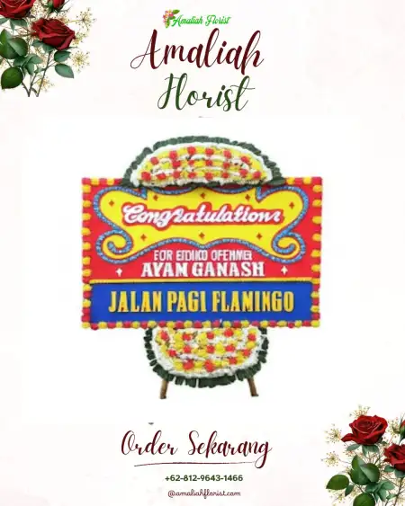 Sewa Papan Bunga Platar